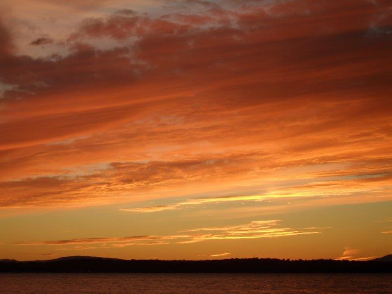 Sunset, Clouds